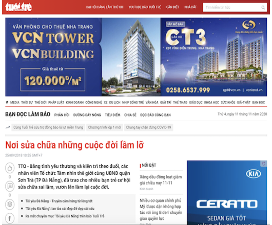 Nơi sửa chữa những cuộc đời lầm lỡ